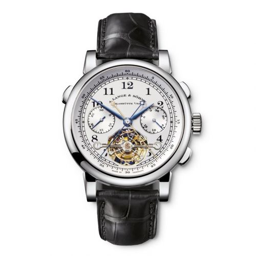 replica A. Lange & Söhne - 702.025 Tourbograph Pour le Mérite Platinum / Silver watch