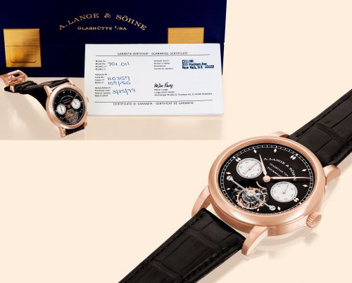 replica A. Lange & Söhne - 701.011 Tourbillon Pour le Mérite Pink Gold / watch