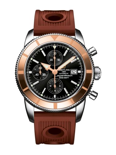 Breitling watch replica - U1332012.B908.206S Superocean Heritage 46 Chronograph Stainless Steel / Red Gold / Black / Rubber