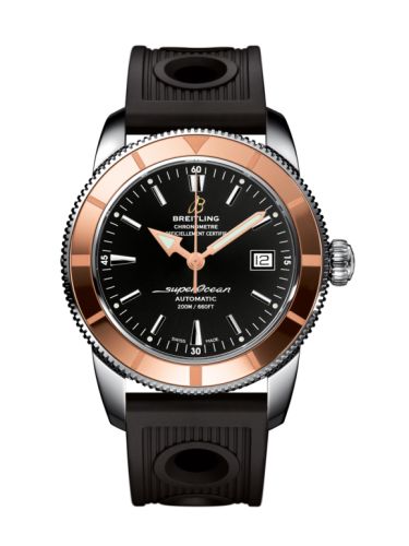 Breitling watch replica - U1732112.BA61.200S Superocean Heritage 42 Stainless Steel / Red Gold / Volcano Black / Rubber