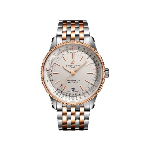 best replica Breitling - U17325211G1U1 Navitimer 1 38 Automatic Stainless Steel / Red Gold / Silver / Bracelet watch