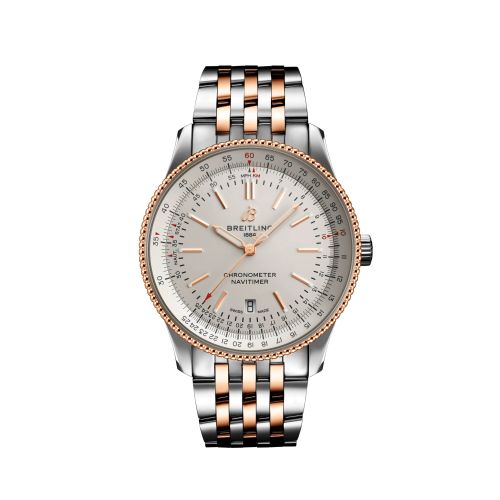 best replica Breitling - U17326211G1U1 Navitimer Automatic 41 Automatic Stainless Steel / Rose Gold / Silver / Bracelet watch