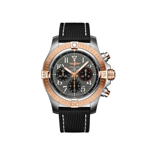 replica Breitling - UB01821A1B1X1 Avenger B01 Chronograph 45 Stainless Steel / Red Gold / Anthracite / Strap - Pin watch