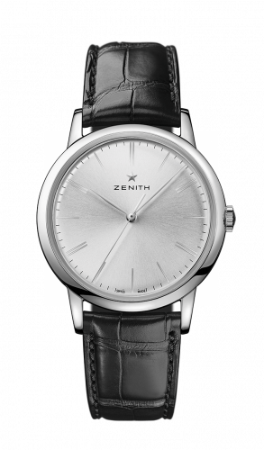replica Zenith - 03.2290.679/01.C493 Elite Classic Stainless Steel / Silver / Alligator watch