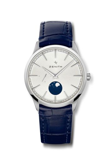replica Zenith - 03.3100.692/01.C922 Elite Moon Phase 40 Stainless Steel / Silver watch - Click Image to Close