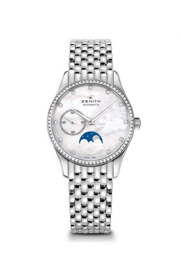 replica Zenith - 16.2310.692/81.M2310 Elite Ultra Thin Lady Moonphase MOP / Diamond / Bracelet watch