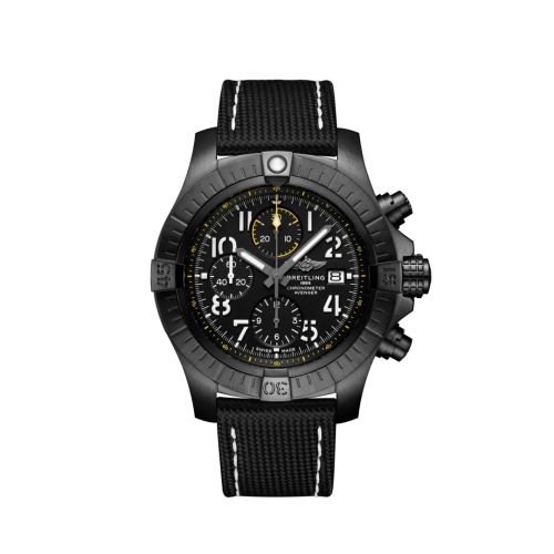 replica Breitling - V13317101B1X2 Avenger Chronograph 45 Night Mission / Black / Military - Folding watch