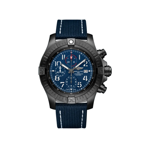 replica Breitling - V13375101C1X2 Avenger Chronograph 48 Night Mission / Blue / Military / Folding watch - Click Image to Close