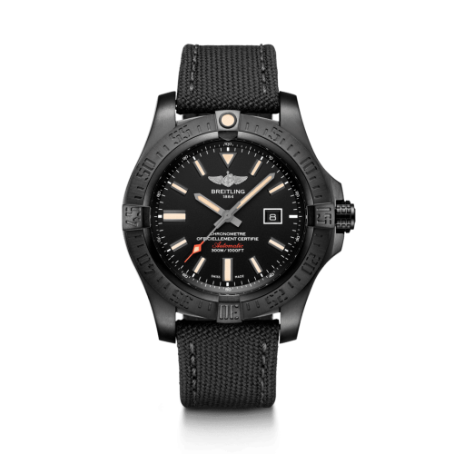 replica Breitling - V17310101B1W1 Avenger Blackbird 48 Black Titanium / Volcano Black / Military / Pin watch