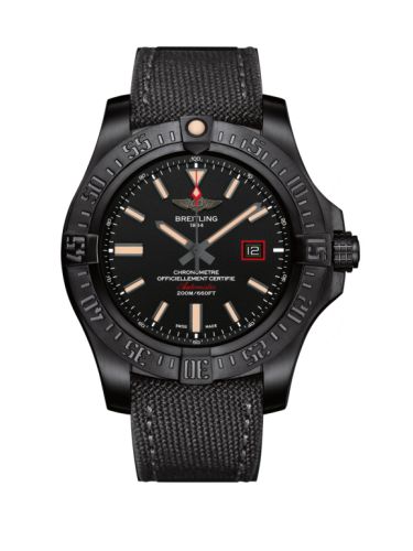 replica Breitling - V17311101B1W1 Avenger Blackbird 44 Black Titanium / Volcano Black / Military / Pin watch