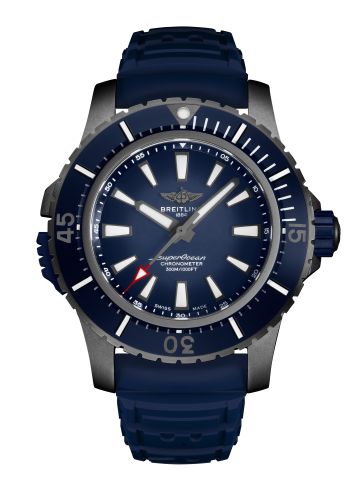 Fake breitling watch - V17369101C1S1 Superocean II 48 Titanium / Blue / Rubber / Pin - Click Image to Close