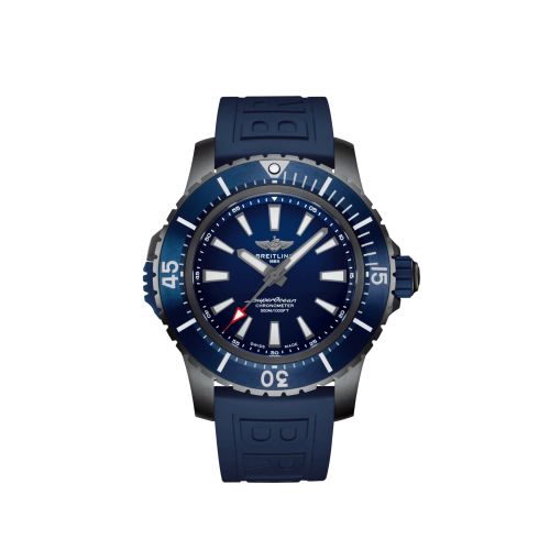 Fake breitling watch - V17369161C1S1 Superocean II 48 Titanium / Blue / Rubber / Pin