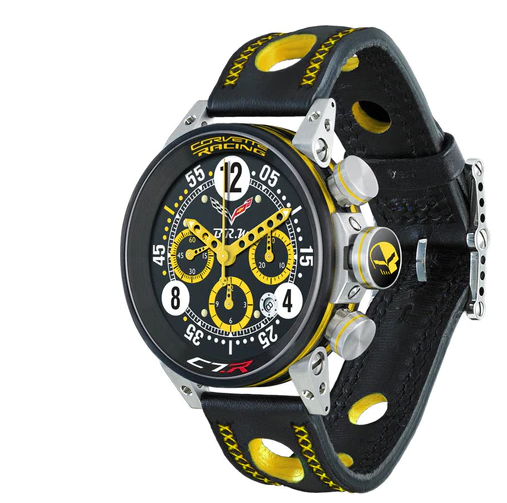 replica B.R.M. Watch V12-44 Corvette Racing Yellow Hands Limited Edition