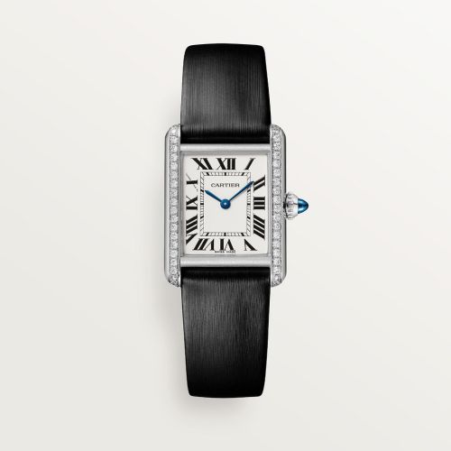 replica Cartier - W4TA0016 Tank Must Small Quartz Stainless Steel - Diamond / Silver watch - Click Image to Close