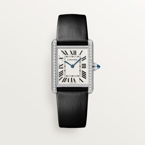 replica Cartier - W4TA0017 Tank Must Large Quartz Stainless Steel - Diamond / Silver watch