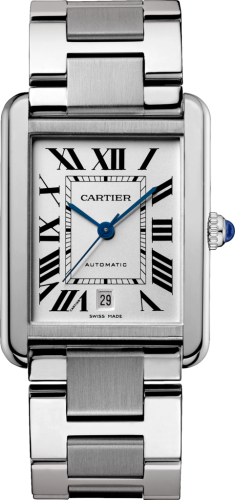 replica Cartier - W5200028 Tank Solo Automatic Stainless Steel / Silver / Bracelet watch - Click Image to Close