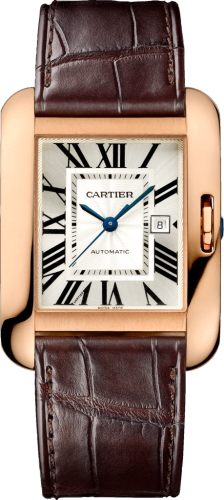 replica Cartier - W5310005 Tank Anglaise 29.8 Pink Gold / Silver watch - Click Image to Close