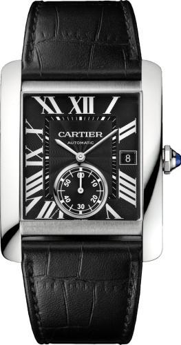 replica Cartier - W5330004 Tank MC 34.3 Stainless Steel / Black watch
