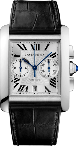 replica Cartier - W5330007 Tank MC 34.3 Chronograph Stainless Steel / Silver watch