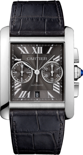 replica Cartier - W5330008 Tank MC 34.3 Chronograph Stainless Steel / Grey watch
