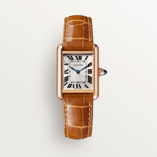 replica Cartier - WGTA0010 Tank Louis Cartier Small Manual Rose Gold / Silver watch - Click Image to Close