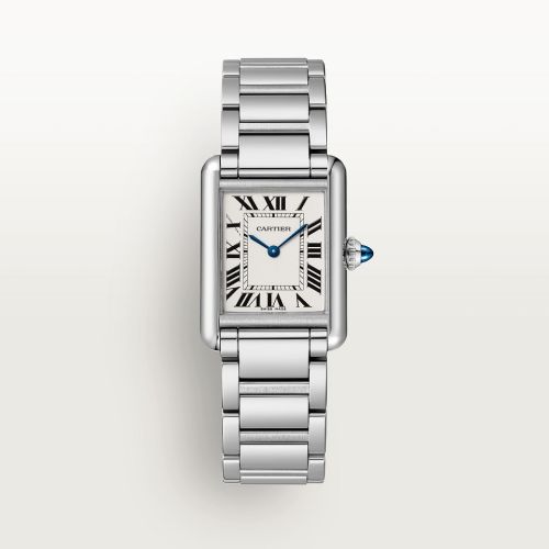 replica Cartier - WSTA0051 Tank Must Small Quartz Stainless Steel / Silver / Bracelet watch - Click Image to Close