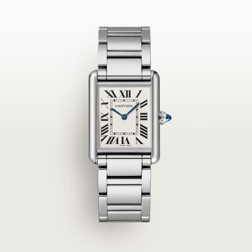 replica Cartier - WSTA0052 Tank Must Large Quartz Stainless Steel / Silver / Bracelet watch