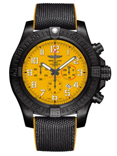 replica Breitling - XB0170E4/I533/282S Avenger Hurricane 12H Breitlight / Cobra Yellow / Military Rubber watch - Click Image to Close