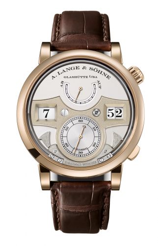 replica A. Lange & Söhne - 143.050 Zeitwerk Decimal Strike Honey Gold / Silver watch