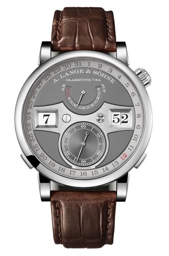 replica A. Lange & Söhne - 148.038 Zeitwerk Date White Gold / Grey watch