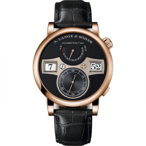 replica A. Lange & Söhne - 142.031 Zeitwerk Pink Gold / Black watch