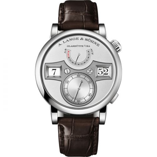 replica A. Lange & Söhne - 142.025 Zeitwerk Platinum / Silver watch